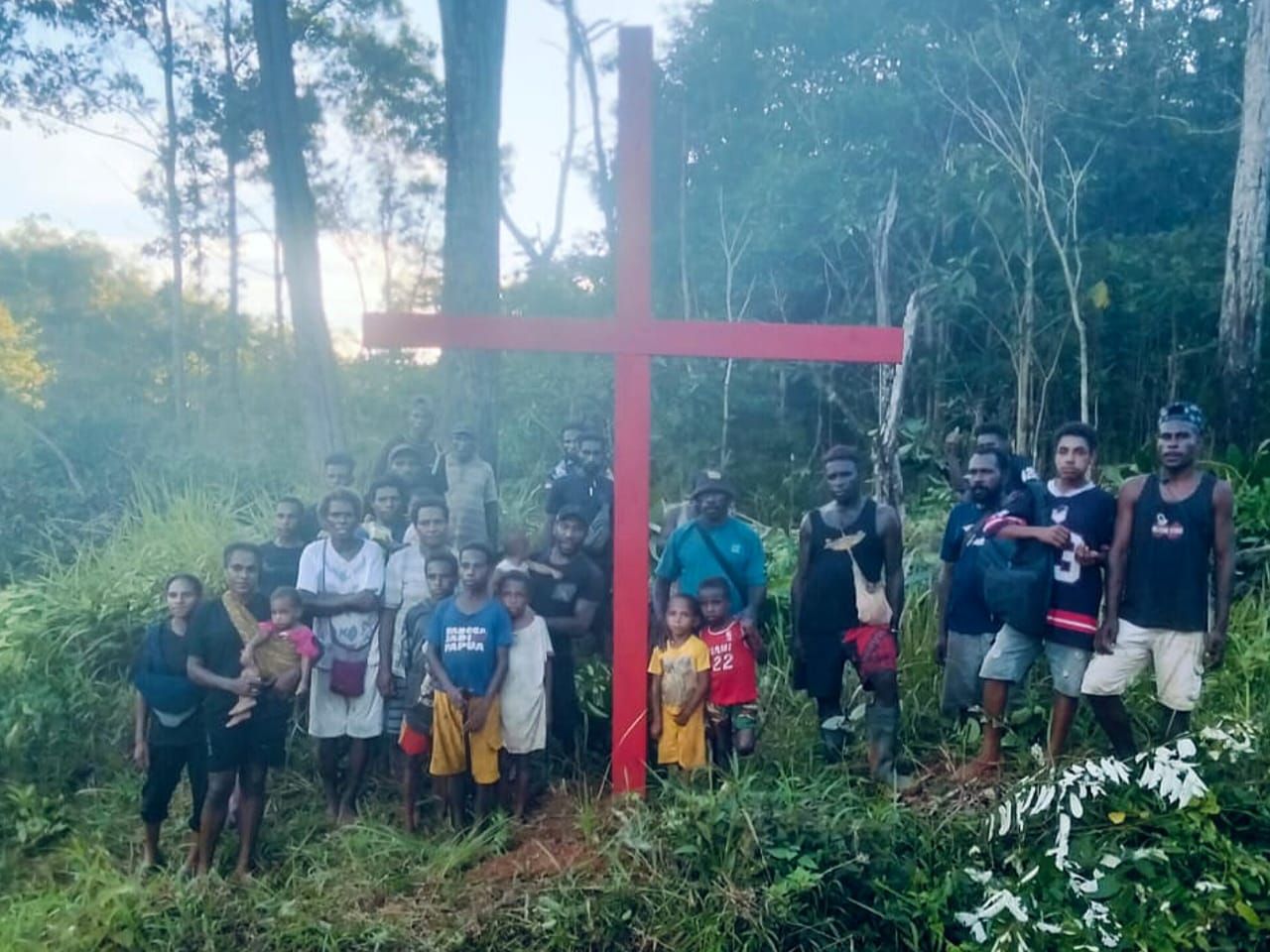 LBH Papua Kecam Pencabutan Salib Merah oleh OTK di Kampung Nakias, Merauke