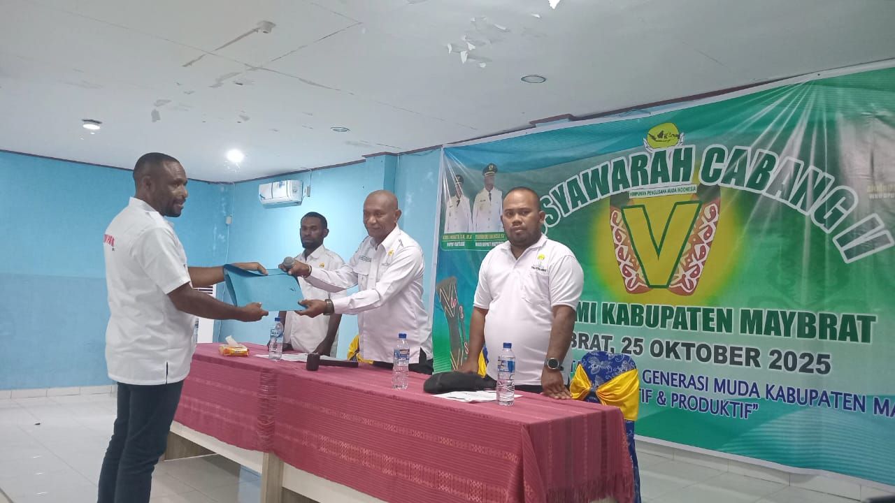 Yulianus Basna Resmi Terpilih Aklamasi Pimpin HIPMI Kabupaten Maybrat