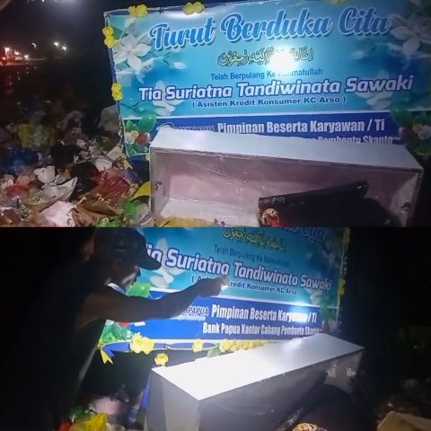 Warga Klamana Sorong Temukan Peti Jenazah Kosong di Tempat Sampah