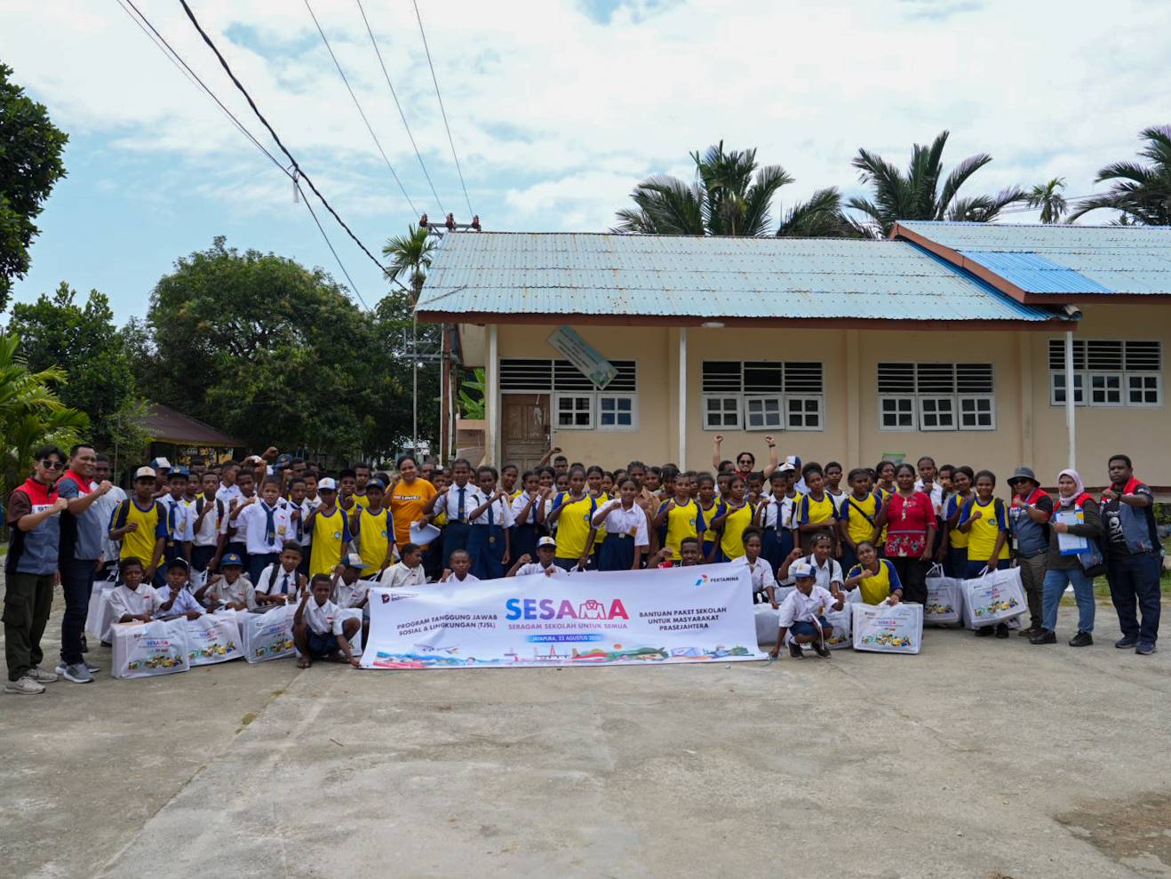 Program SESAMA Pertamina Hadir dan Dukung Semangat Belajar Anak-anak di Doromena Papua
