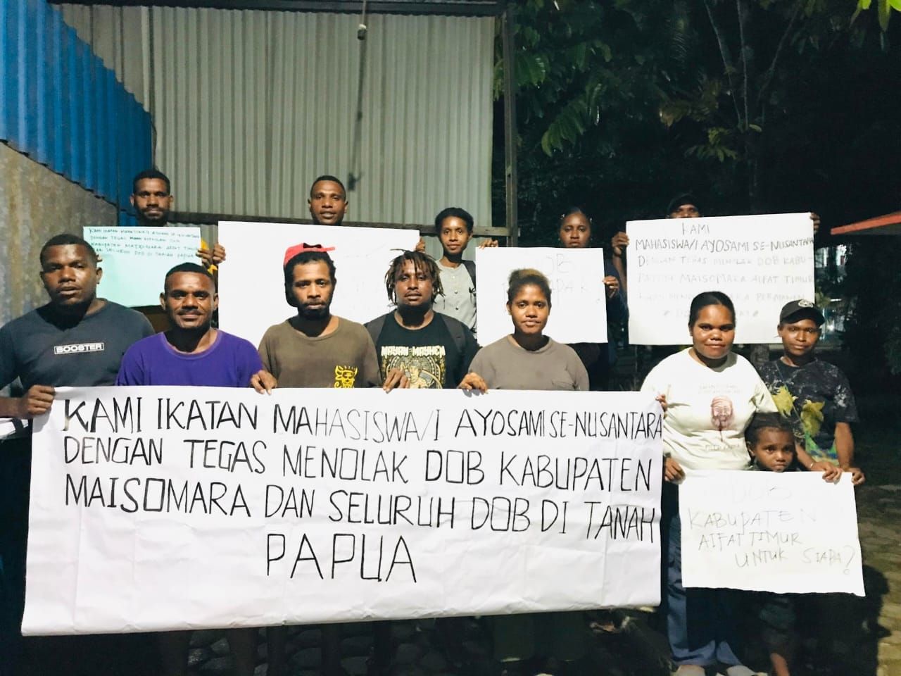 Mahasiswa Ayosami Se-Nusantara Tegas Tolak Wacana Pemekaran Kabupaten Maysora/Aifat Timur: “Bukan Aspirasi Rakyat, Ini Kepentingan Elit!”