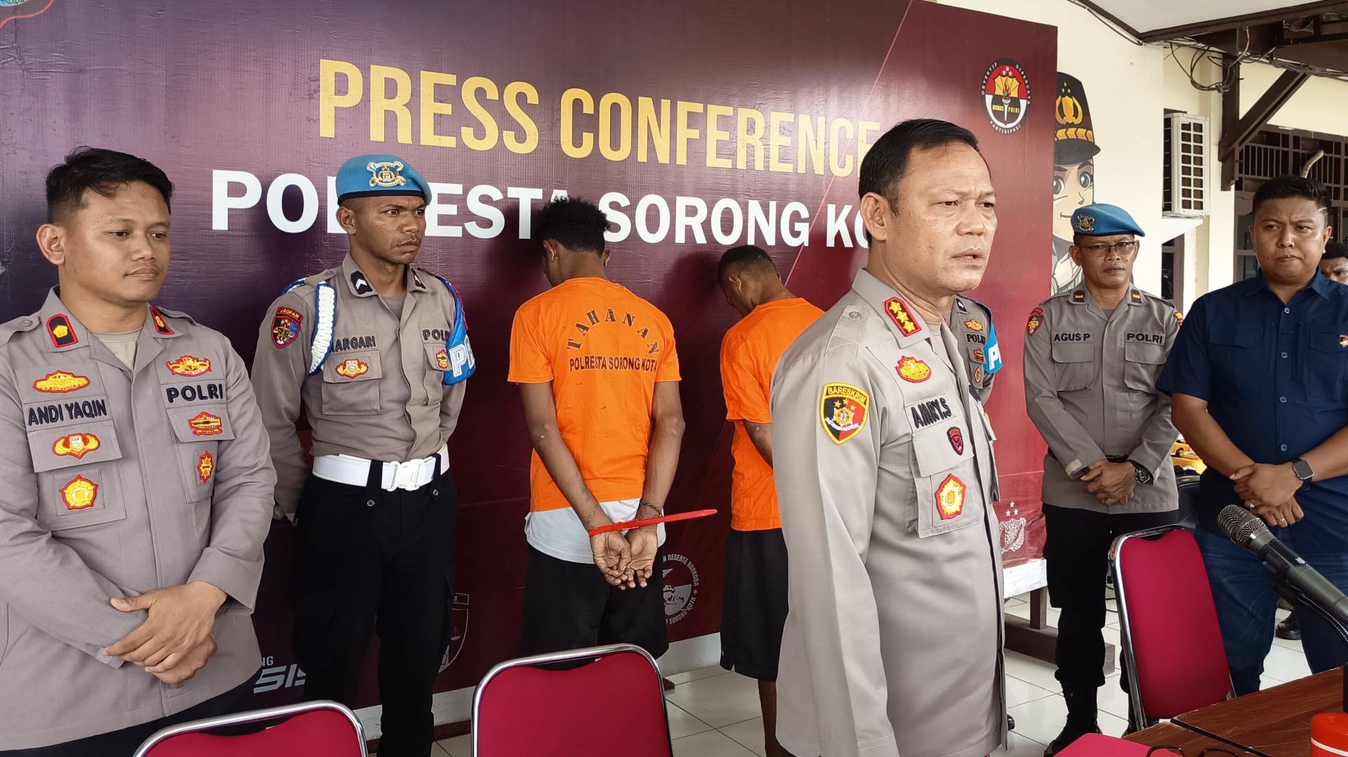 Dua Pelaku Pembunuhan di Jalan Melati Raya Sorong Ditangkap