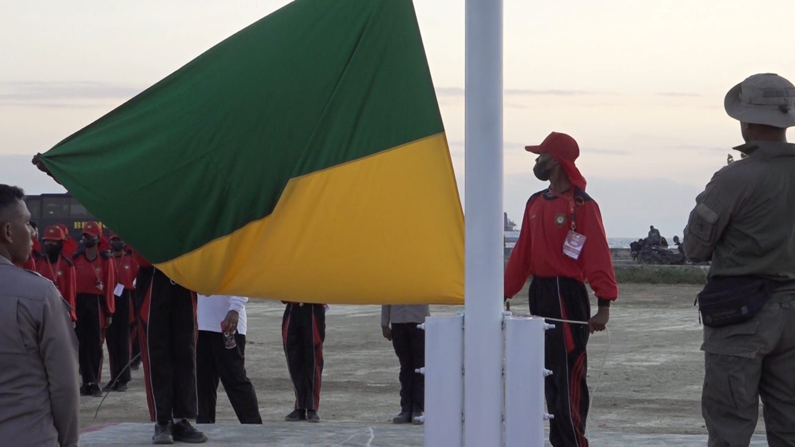 Persiapan Paskibraka Papua Barat Daya Capai 75 Persen, Pengibaran Bendera Terkendala Angin Kencang