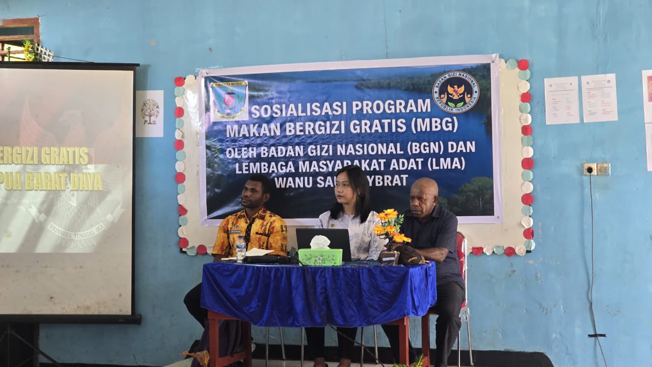Maybrat, Papua Barat Daya: Sosialisasi Program Makan Bergizi Gratis (MBG) Di Wilayah Aifat Raya